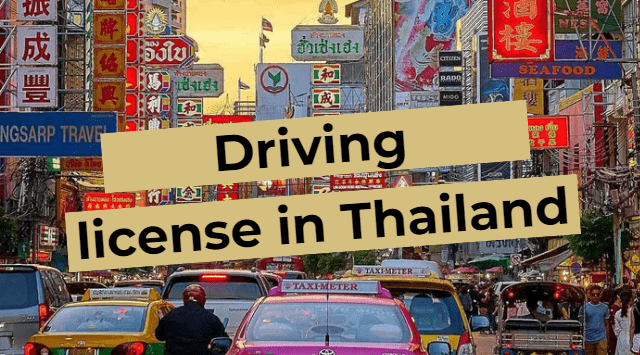 Driving license in Thailand