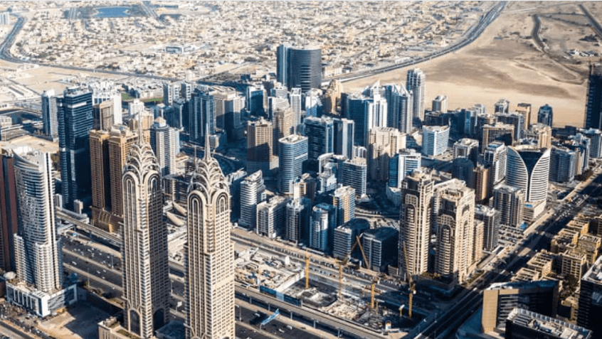 Al Barsha - Panoramica del quartiere di Dubai