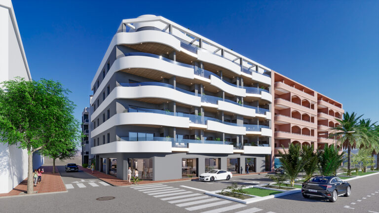 Apartamentos de luxo a 100 m da praia em Torrevieja, Costa Blanca